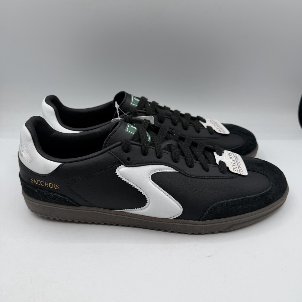 Skechers Hotshot Kickoff Shoes‎ Mens Size 10.5 Black Causal Lace Up Sneakers NWT